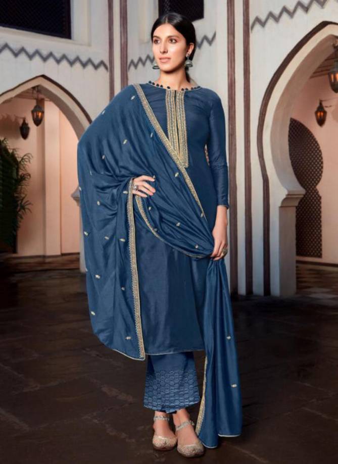 BELA MANJARI Latest Fancy Designer Heavy Festive Wear Cotton Silk Worked Stylish Salwar Suit Collection